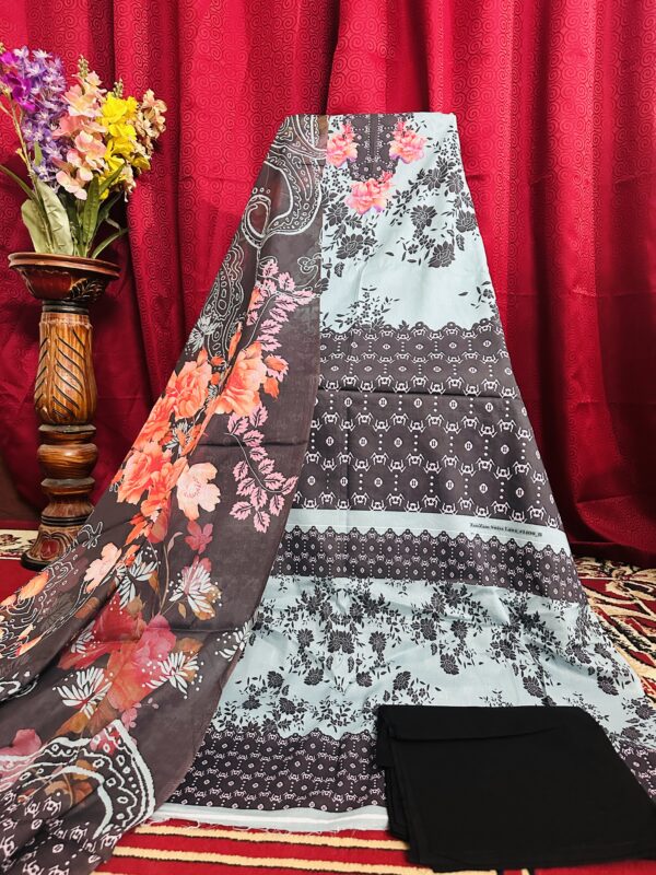 Zam Zam Swiss Cotton Lawn Collection Black