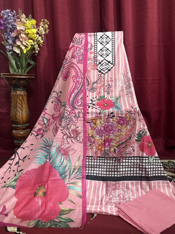 Zam Zam Swiss Cotton Lawn Collection (Pink)